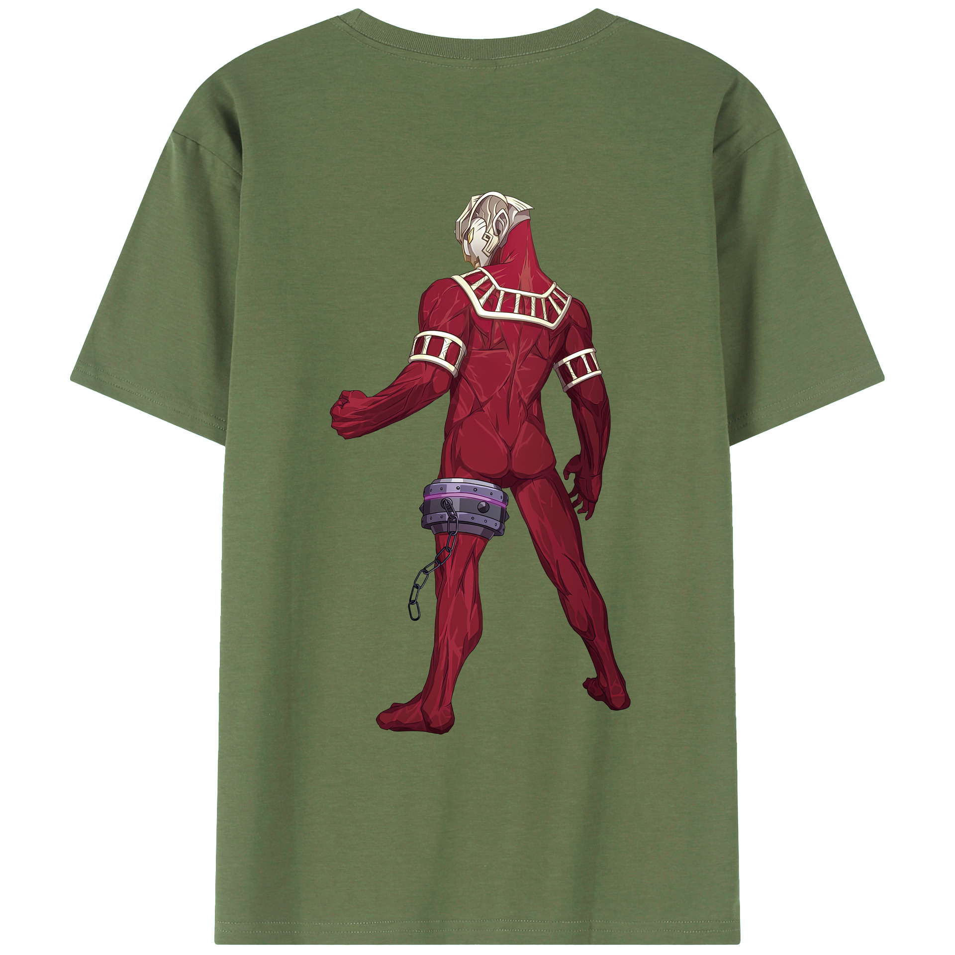 （画像用） ウルトラマン Ultraman 綿100％ メンズ半袖Tシャツ（バックプリント） 通気性